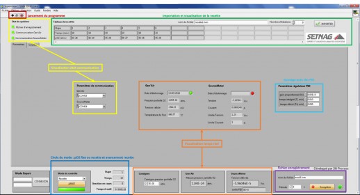 Automation system for Gen'Air - Oxygen pump gauge